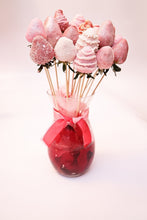 Load image into Gallery viewer, 20 Chocolate Covered Strawberries Bouquet Vase
