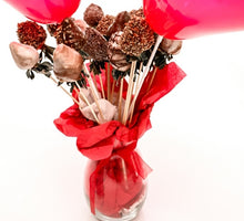 Load image into Gallery viewer, 20 Chocolate Covered Strawberries Bouquet Vase
