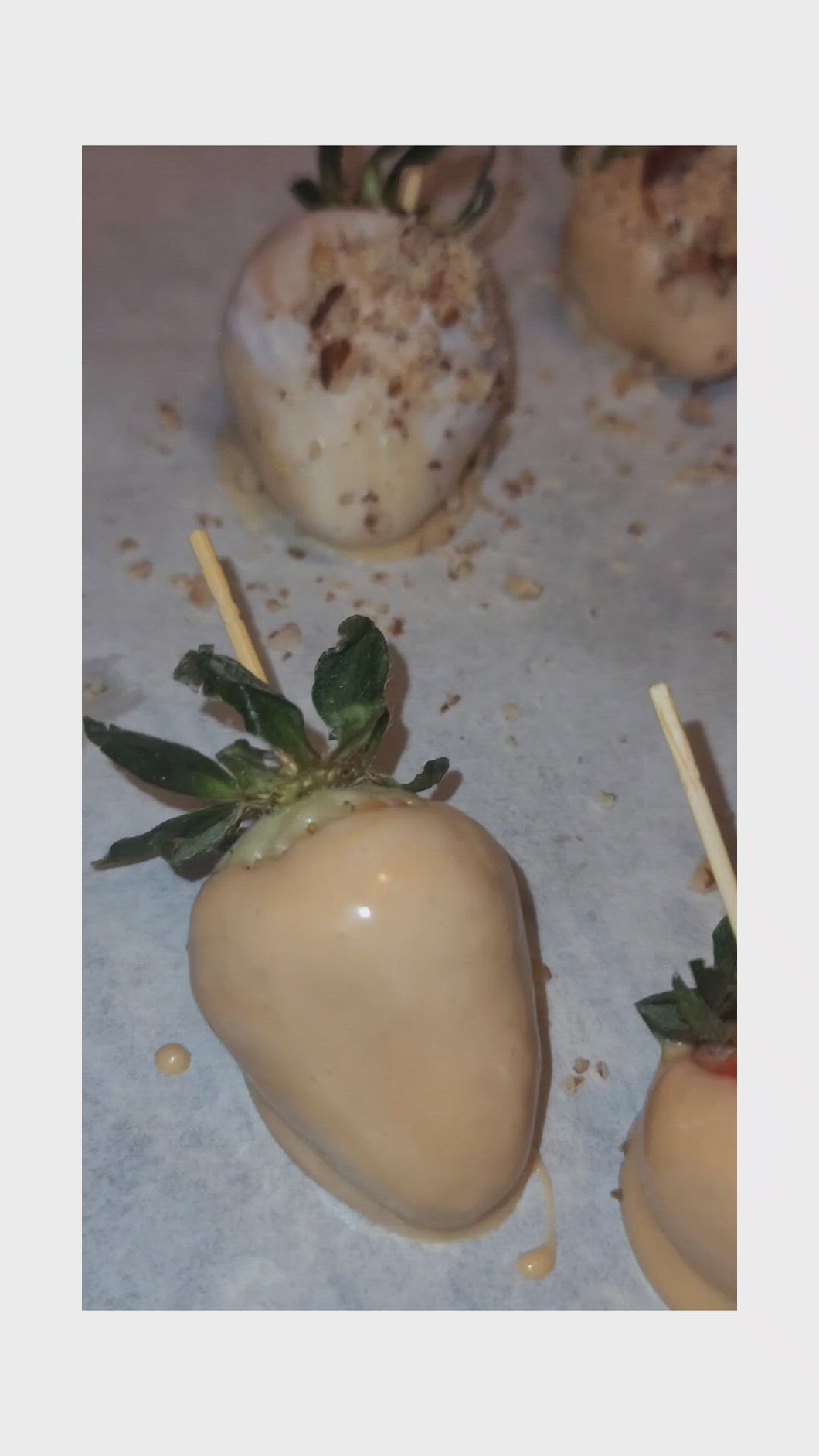 Caramel Covered Strawberries